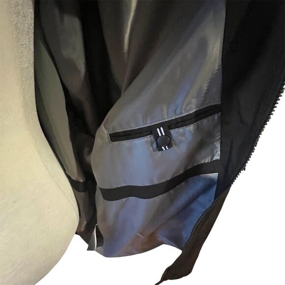 NWOT Nautica men's 3x Microfiber Light Weight Zip Up Pocket Casual jacket black - Picture 7 of 11